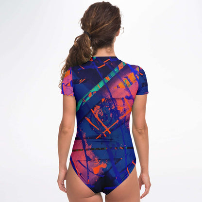 Gavin Scott Short Sleeve Festival Catsuit w/UPF 50+ Sun Protection (Femme XS-XL)