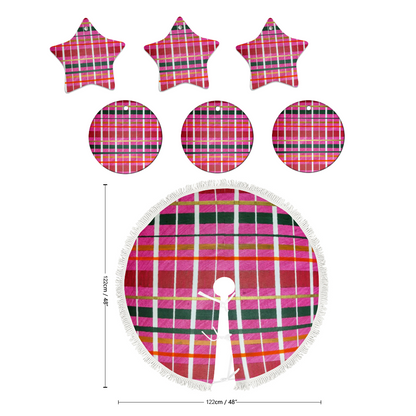Gavin Scott Tree Skirt & Ceramic Ornaments Set