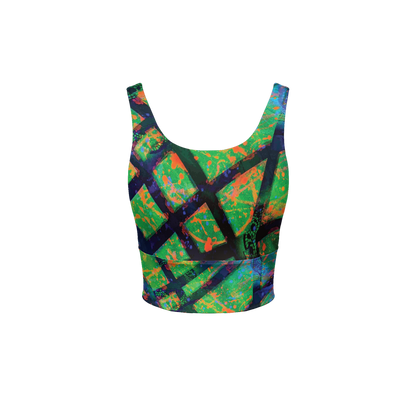 Gavin Scott Longline V-Shape-Back Sports Bra-Butter Soft Texture