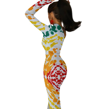 Gavin Scott Half Sleeve Slit Dress (Femme XS-L)