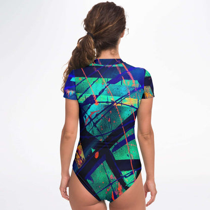 Gavin Scott Short Sleeve Festival Catsuit w/UPF 50+ Sun Protection (Femme XS-XL)