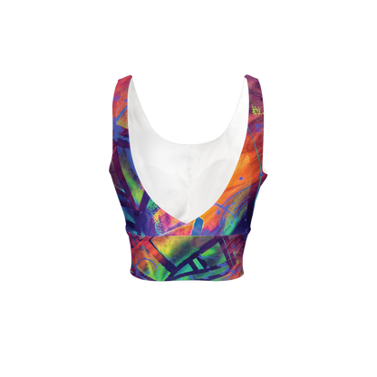 Gavin Scott Longline V-Shape-Back Sports Bra-Butter Soft Texture