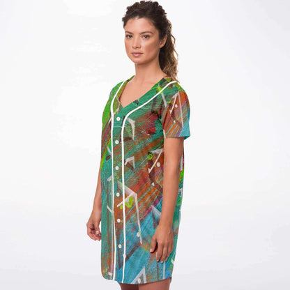 Gavin Scott Baseball Jersey Dress (Femme XS-4XL)
