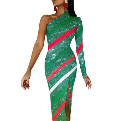 Gavin Scott Half Sleeve Slit Dress (Femme XS-L)