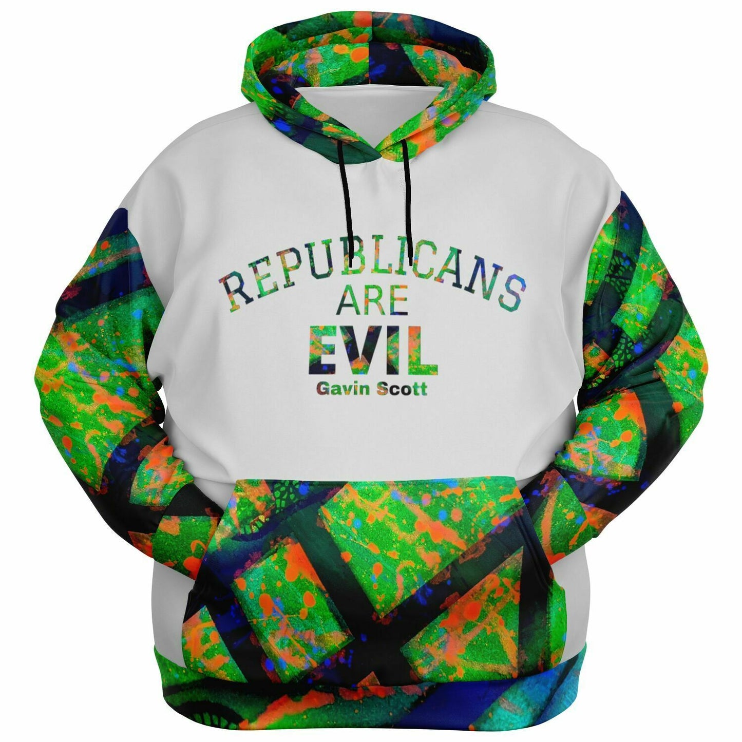 Gavin Scott "REPUBLICANS ARE EVIL" Pullover Hoodie (Genderless 2XL-6XL)
