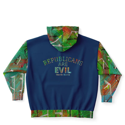 Gavin Scott REPUBLICANS ARE EVIL Zip-up Hoodie (Genderless 2XL-6XL)