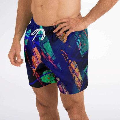 Gavin Scott Square Cut Swim Trunks (Masc XS-3XL)