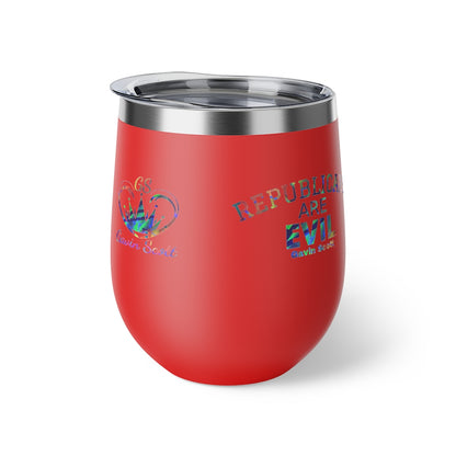 Gavin Scott REPUBLICANS ARE EVIL Insulated Copper Cup, 12oz