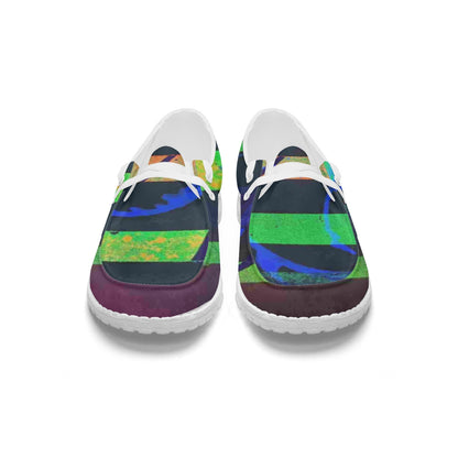 Gavin Scott Lace-Up Canvas Loafers