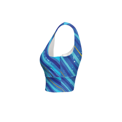Gavin Scott Longline V-Shape-Back Sports Bra-Butter Soft Texture