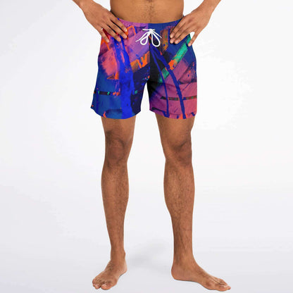 Gavin Scott Square Cut Swim Trunks (Masc XS-3XL)