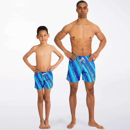 Gavin Scott Aqua Duo Trunk Set (Masc M:XS-3XL/B:XS-2XL)