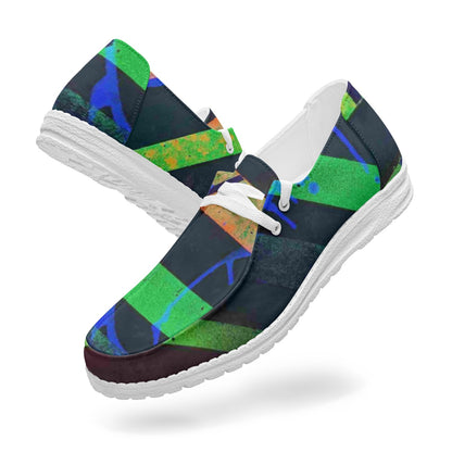 Gavin Scott Lace-Up Canvas Loafers