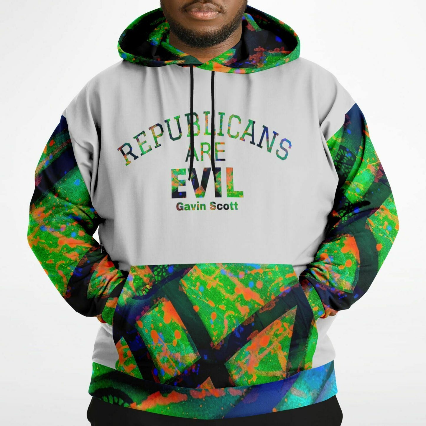 Gavin Scott "REPUBLICANS ARE EVIL" Pullover Hoodie (Genderless 2XL-6XL)