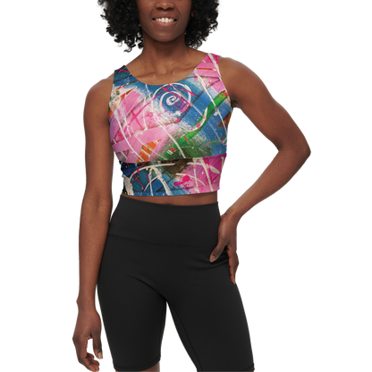 Gavin Scott Longline V-Shape-Back Sports Bra-Butter Soft Texture