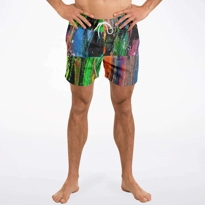 Gavin Scott Square Cut Swim Trunks (Masc XS-3XL)