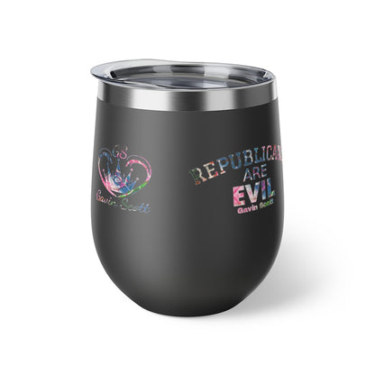 Gavin Scott REPUBLICANS ARE EVIL Insulated Copper Cup, 12oz