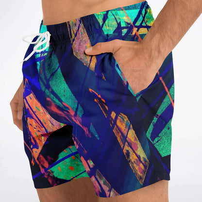 Gavin Scott Square Cut Swim Trunks (Masc XS-3XL)
