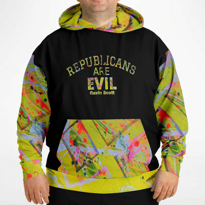 Gavin Scott "REPUBLICANS ARE EVIL" Pullover Hoodie (Genderless 2XL-6XL)