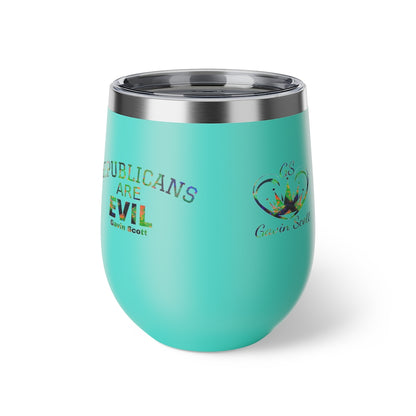 Gavin Scott REPUBLICANS ARE EVIL Insulated Copper Cup, 12oz