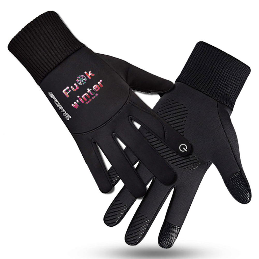 Gavin Scott FU*K WINTER Plush Genderless Touch Screen Gloves