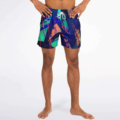 Gavin Scott Square Cut Swim Trunks (Masc XS-3XL)