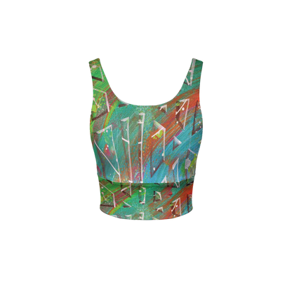 Gavin Scott Longline V-Shape-Back Sports Bra-Butter Soft Texture