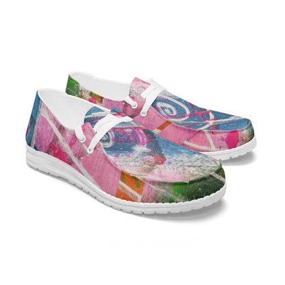 Gavin Scott Lace-Up Canvas Loafers