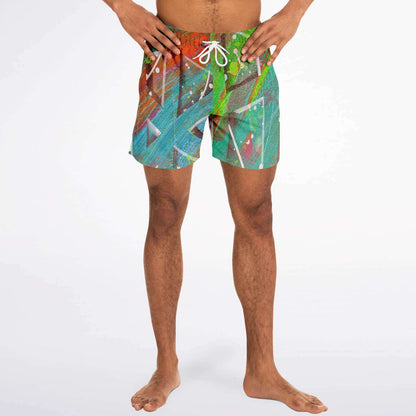 Gavin Scott Square Cut Swim Trunks (Masc XS-3XL)