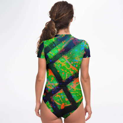 Gavin Scott Short Sleeve Festival Catsuit w/UPF 50+ Sun Protection (Femme XS-XL)