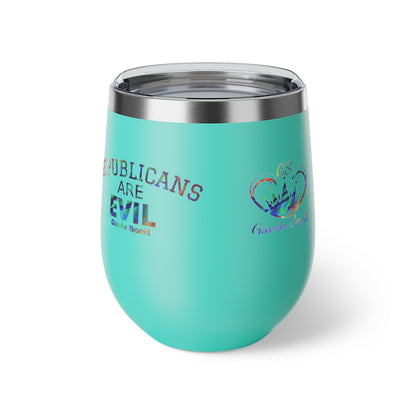 Gavin Scott REPUBLICANS ARE EVIL Insulated Copper Cup, 12oz