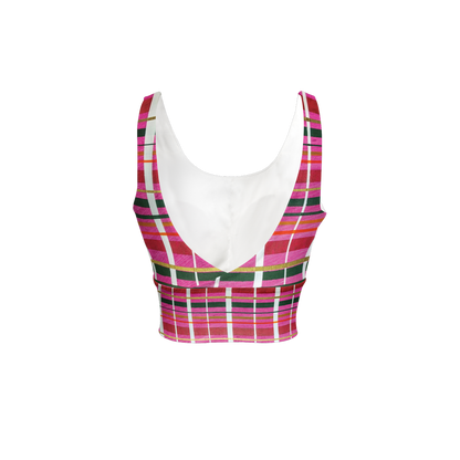 Gavin Scott Longline V-Shape-Back Sports Bra-Butter Soft Texture