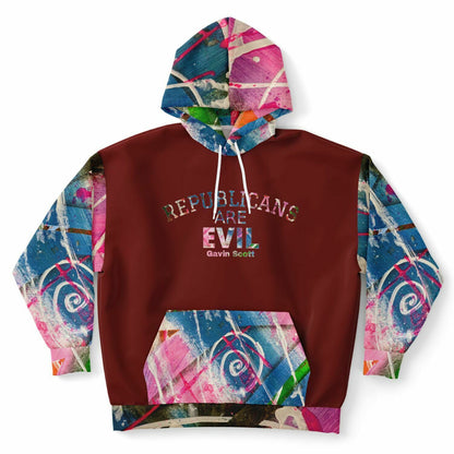 Gavin Scott "REPUBLICANS ARE EVIL" Pullover Hoodie (Genderless 2XL-6XL)