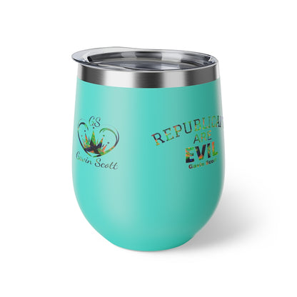 Gavin Scott REPUBLICANS ARE EVIL Insulated Copper Cup, 12oz