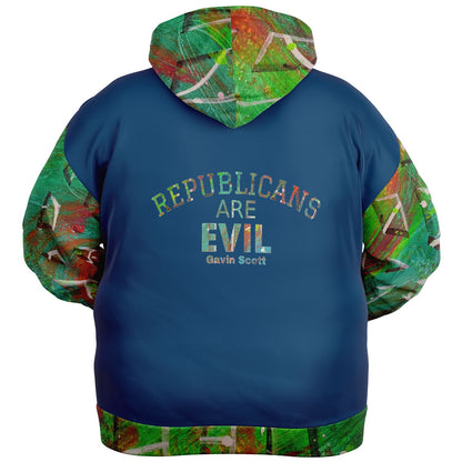 Gavin Scott REPUBLICANS ARE EVIL Zip-up Hoodie (Genderless 2XL-6XL)