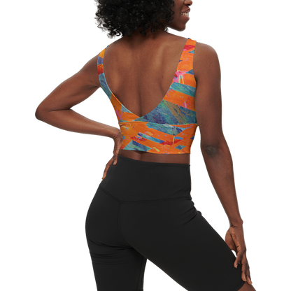 Gavin Scott Longline V-Shape-Back Sports Bra-Butter Soft Texture