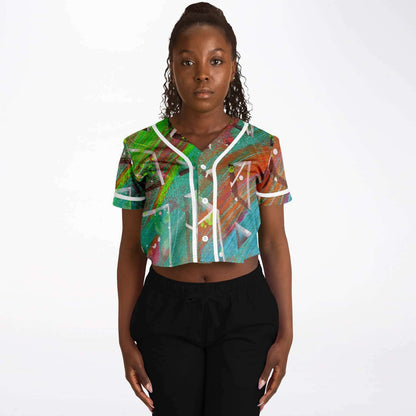 Gavin Scott Cropped Baseball Jersey (Femme XS-XL)