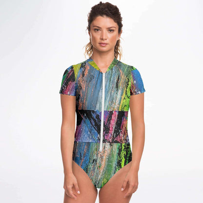 Gavin Scott Short Sleeve Festival Catsuit w/UPF 50+ Sun Protection (Femme XS-XL)