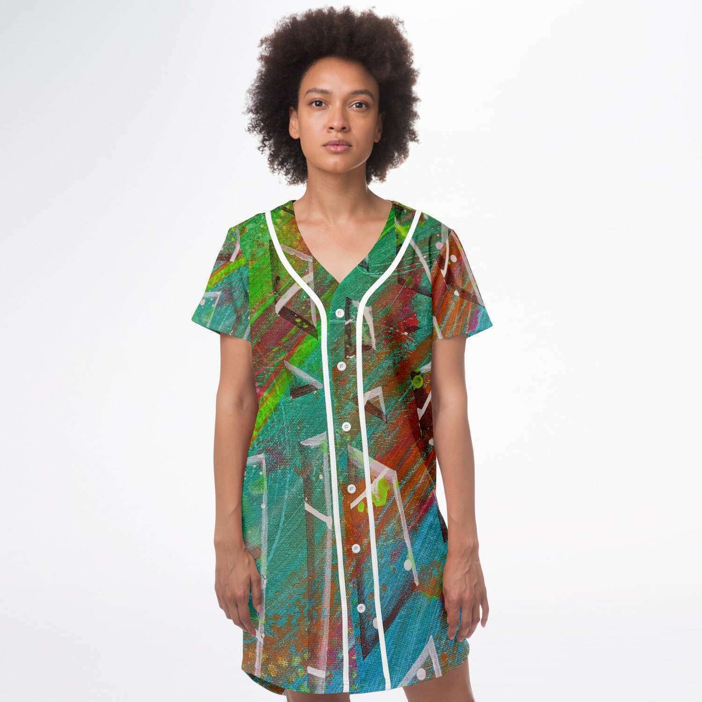 Gavin Scott Baseball Jersey Dress (Femme XS-4XL)