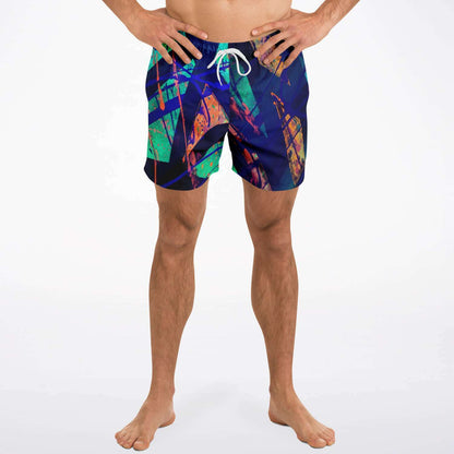 Gavin Scott Square Cut Swim Trunks (Masc XS-3XL)