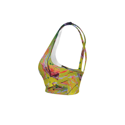 Gavin Scott Racerback Butter Soft Sports Bra  (XS-3XL)