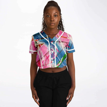 Gavin Scott Cropped Baseball Jersey (Femme XS-XL)