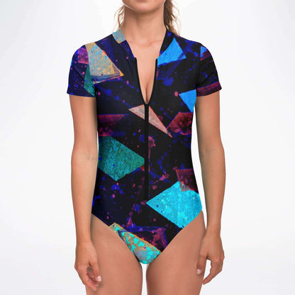 Gavin Scott Short Sleeve Festival Catsuit w/UPF 50+ Sun Protection (Femme XS-XL)