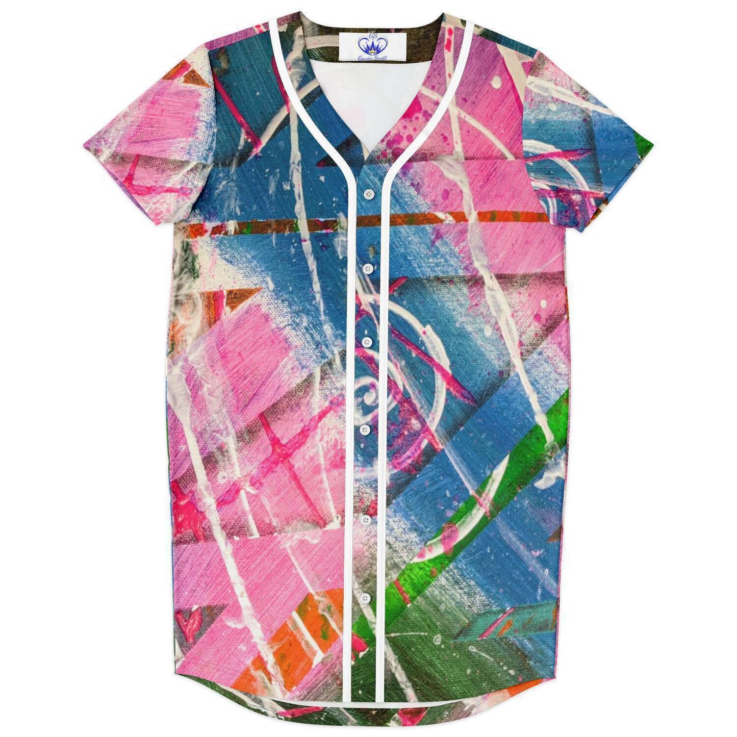 Gavin Scott Baseball Jersey Dress (Femme XS-4XL)