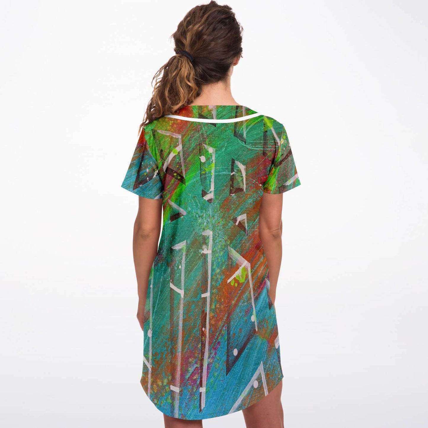 Gavin Scott Baseball Jersey Dress (Femme XS-4XL)