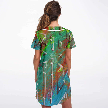 Gavin Scott Baseball Jersey Dress (Femme XS-4XL)