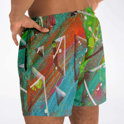 Gavin Scott Square Cut Swim Trunks (Masc XS-3XL)
