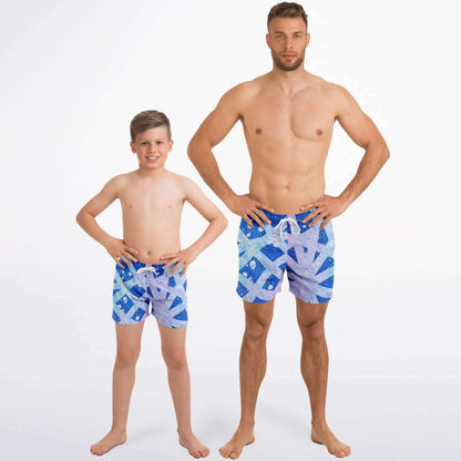 Gavin Scott Aqua Duo Trunk Set (Masc M:XS-3XL/B:XS-2XL)