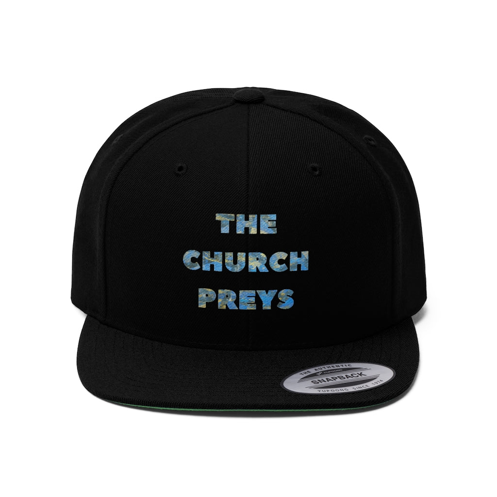 Gavin Scott "THE CHURCH PREYS" Flat Bill Hat