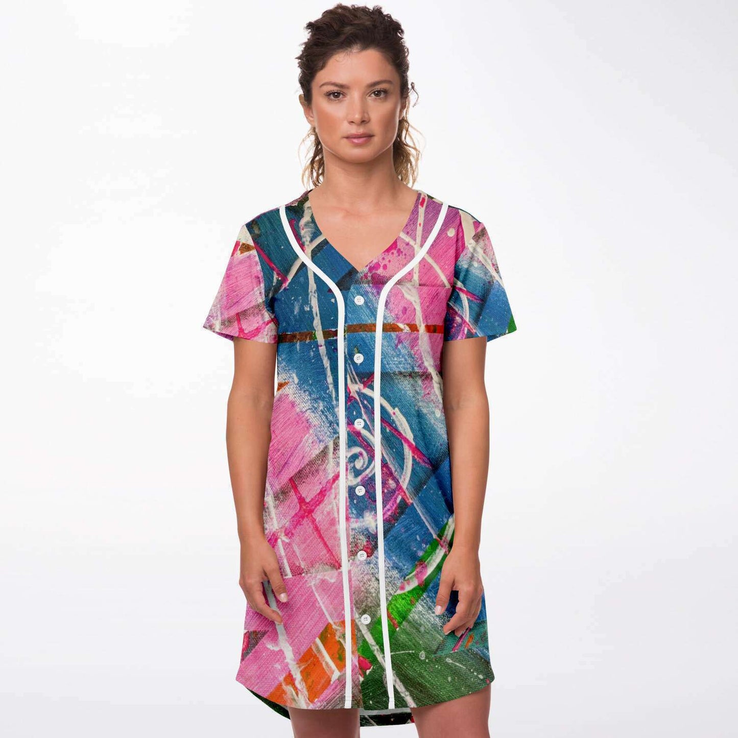 Gavin Scott Baseball Jersey Dress (Femme XS-4XL)